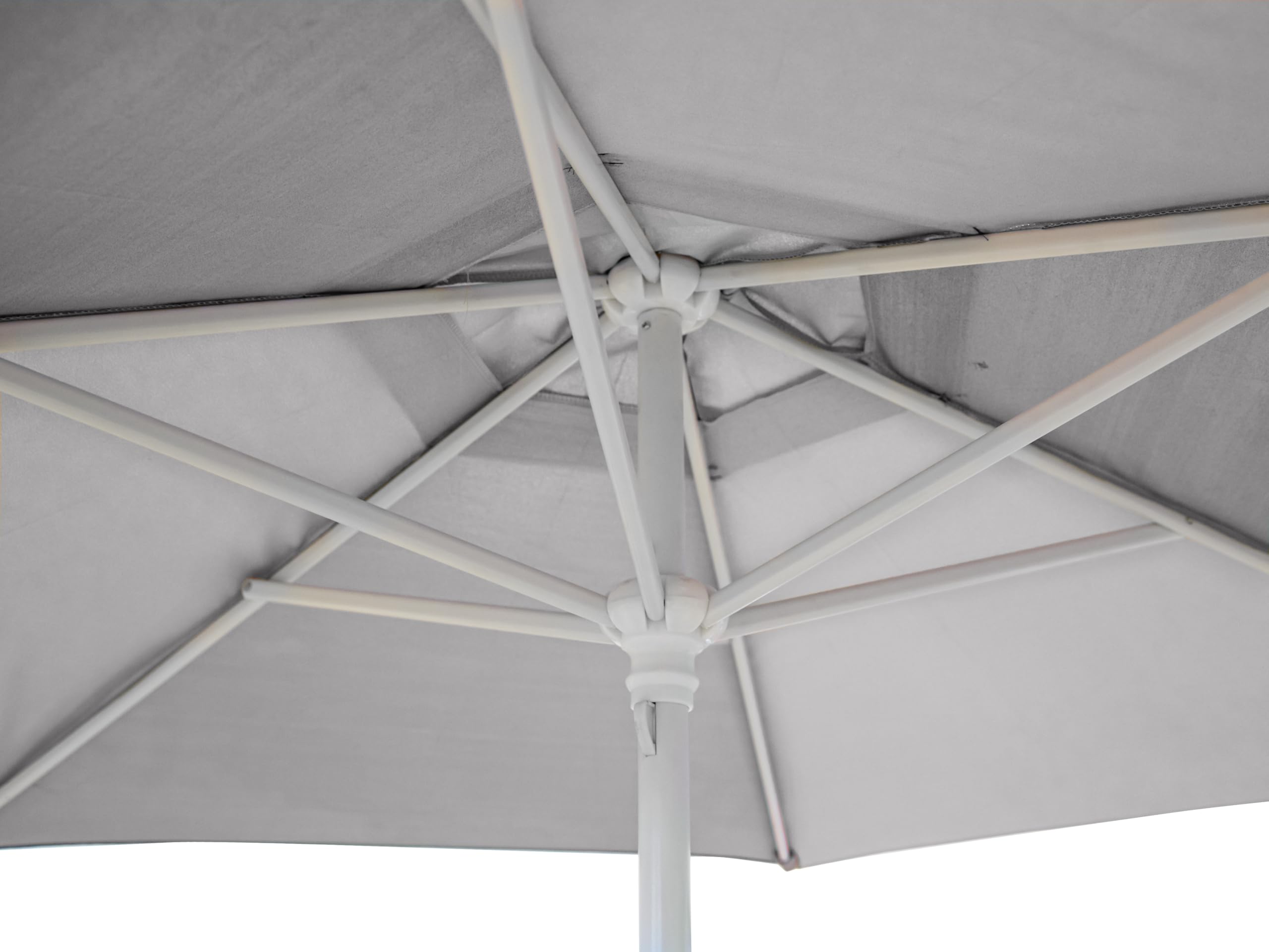 Teorema - Ombrellone da spiaggia e giardino, diametro 210 cm, tubo alluminio 32 mm, anti-UV, antivento, 220 cm, con trapano e borsa