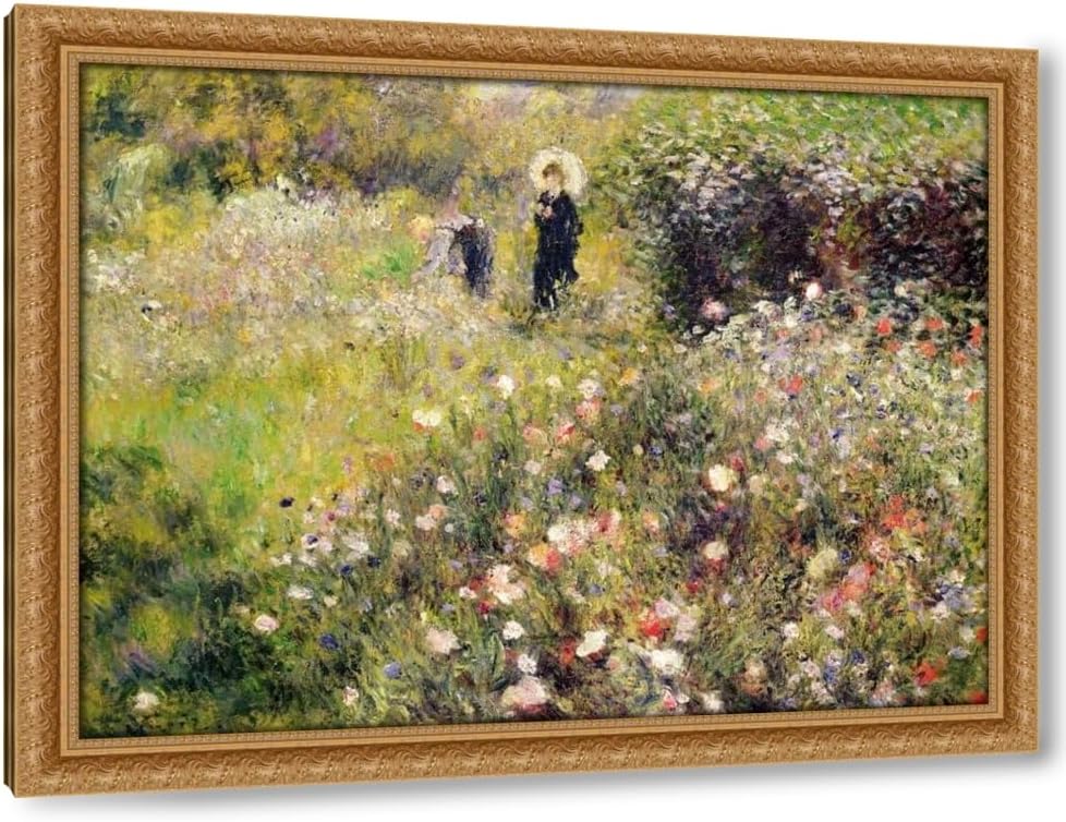ArtDirect Summer Landscape 48x36 Huge Gallery Wrapped Canvas Museum Art by Renoir, Pierre-Auguste