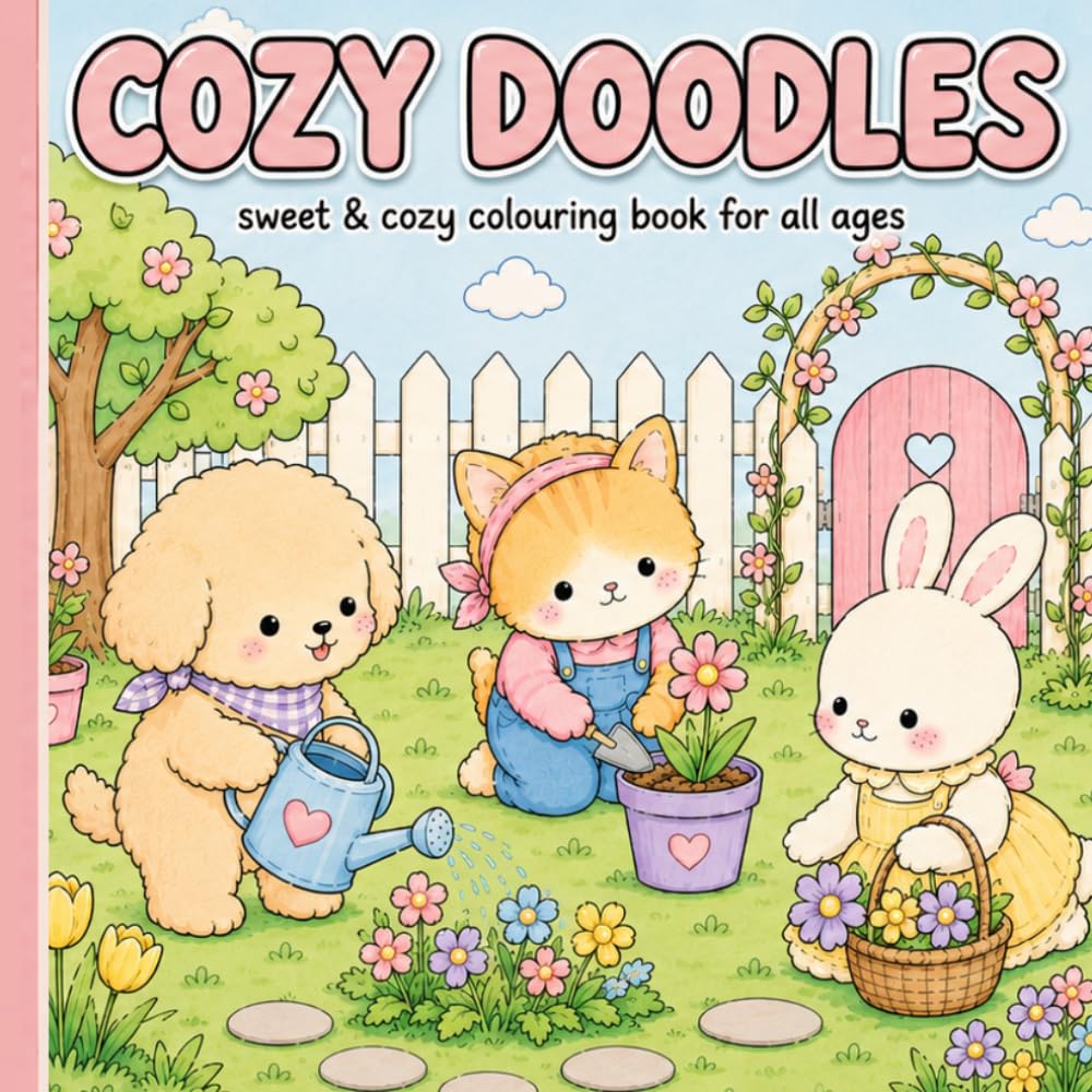 COZY DOODLES...: cozy colouring book for all ages...