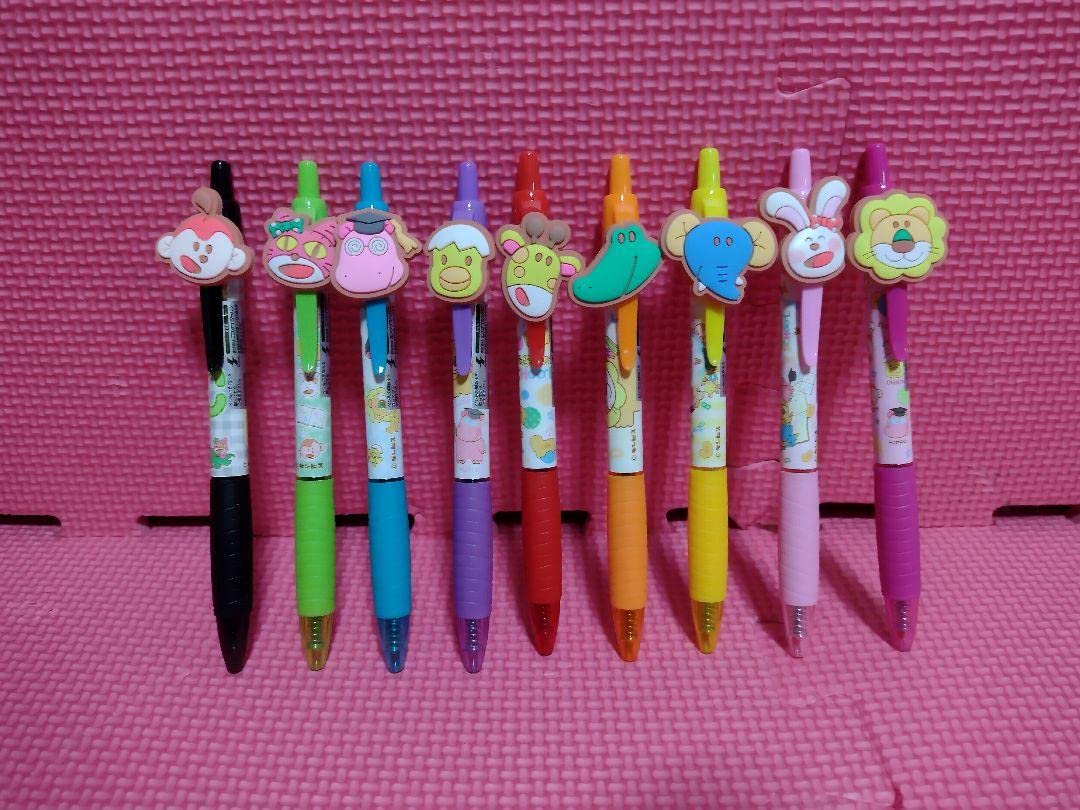 たべっ子どうぶつ　多色ボールペン Amazon.co.jp: 9種 たべっ子どうぶつSCHOOL ラバーマスコット付きゲル