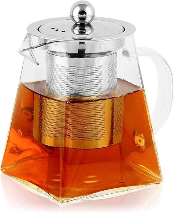 Teiera Con Infusore Teiera Vetro Teiera In Vetro Innovessa 600 Ml Con Infusore Per 1317897 - Foto 11