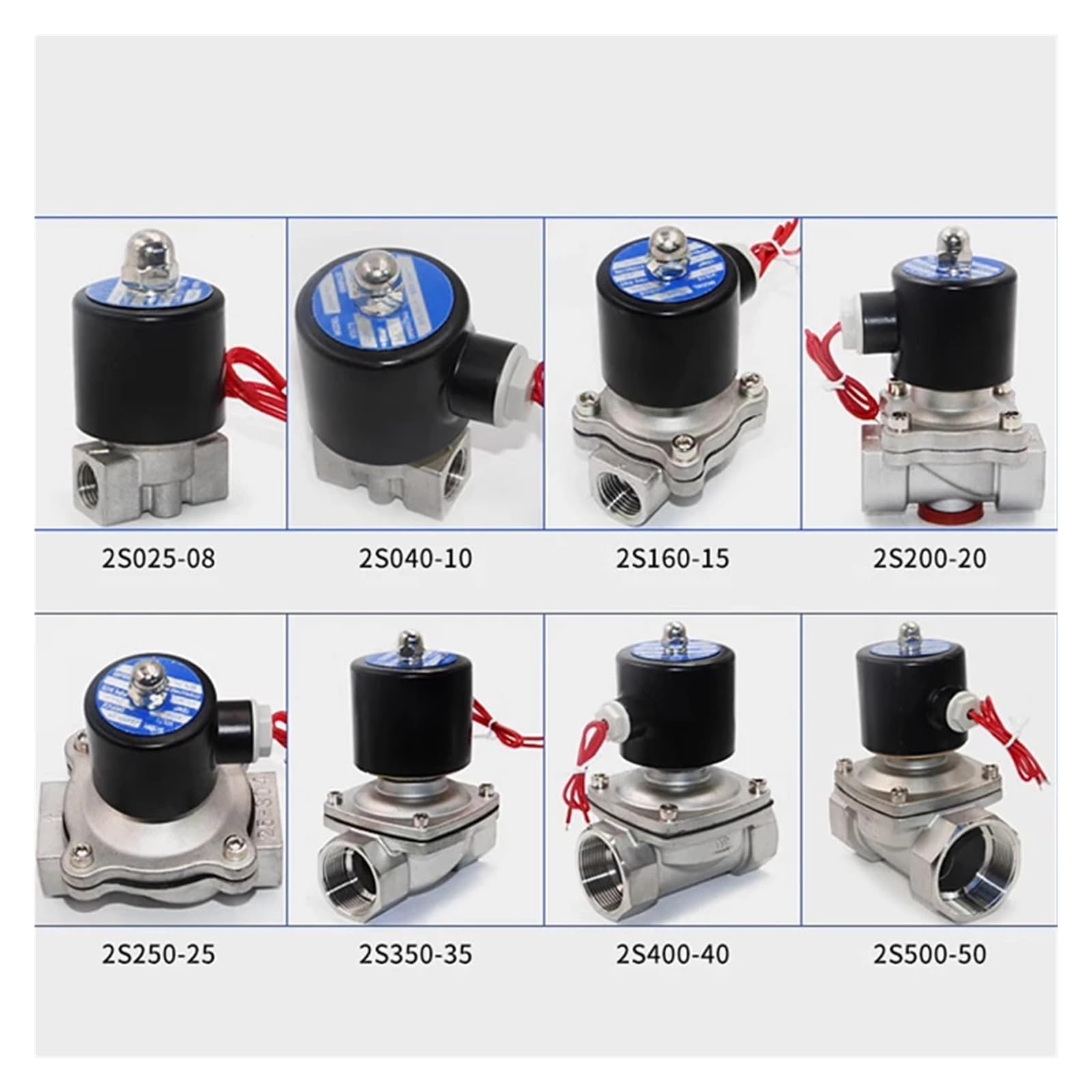 1 válvula solenoide de Acero Inoxidable, válvula de Agua de 220 V, Cierre Normal y válvula eléctrica de 12 V y 24 V, válvula de Control de 1/4 ", 3/8", 1/2 ", 3/4" y 1 "(24V)
