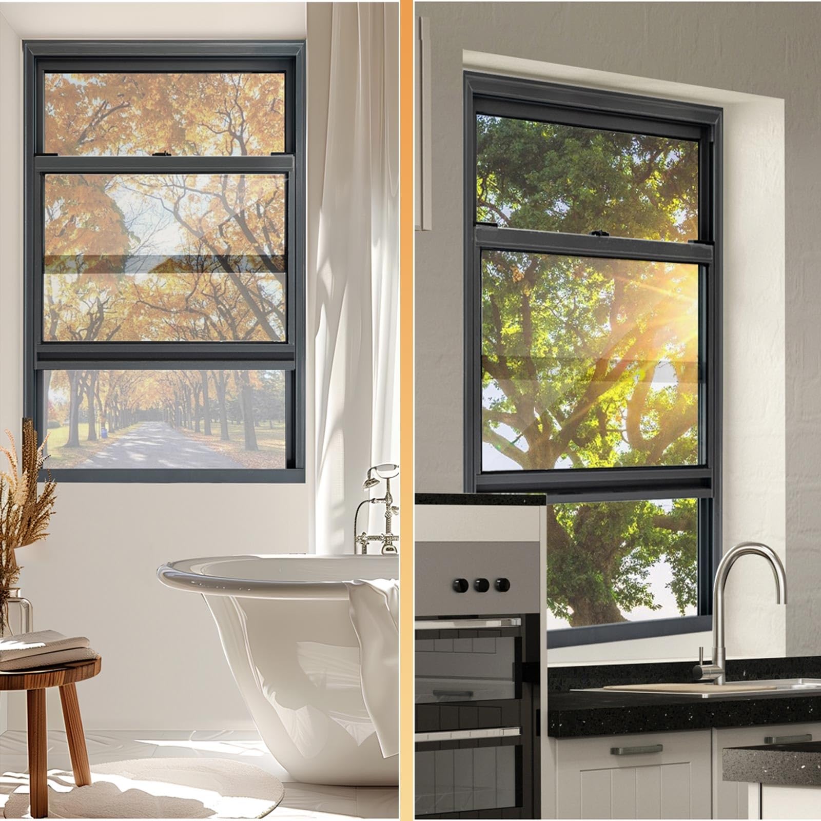 Ventana De Guillotina Con Manija De Sótano Corrediza Vertical Para Concesiones Ventanas Aluminio Correderas Perfectos Para Ventanas De Jardín, Ventana De Garaje Y Sótano(Black,100X100CM)