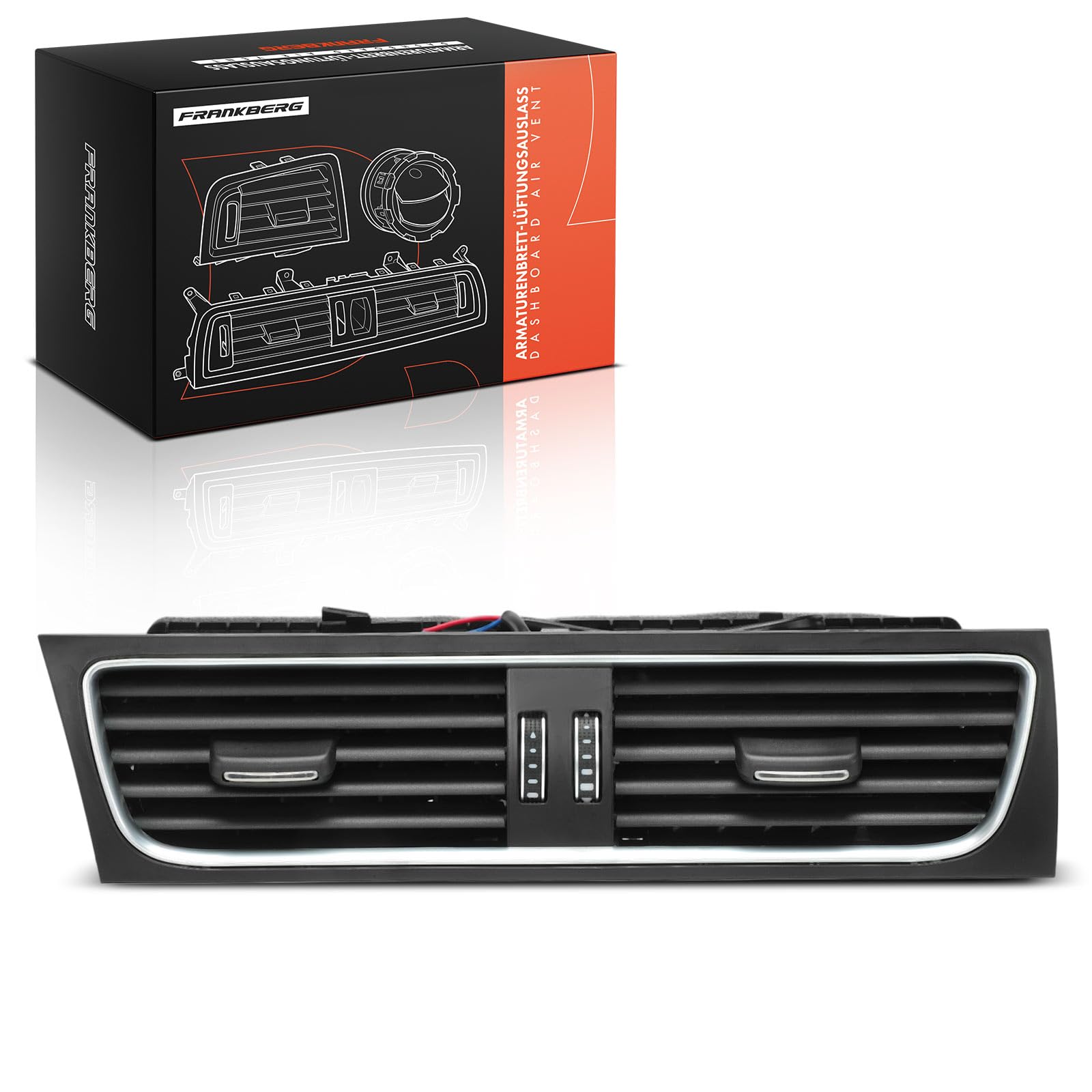 Frankberg buse d'aération de la grille 8T1820951C | Compatible avec: A6 4G2 4GC, A4 Allroad 8KH, A5 Sportback 8TA, Q5 8RB, A5 Cabriolet 8F7, A4 Avant 8K5, A4 8W2 8WC