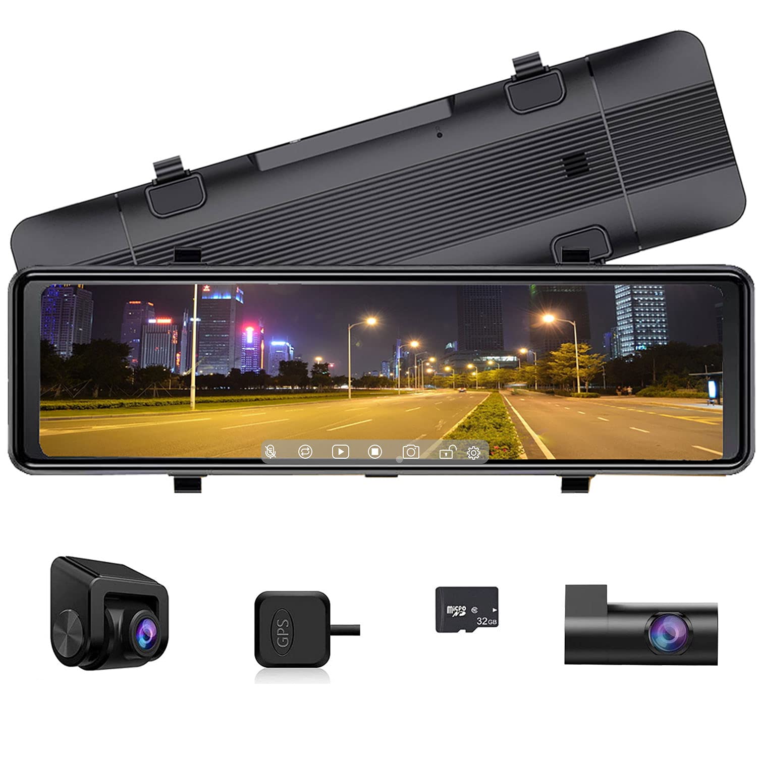 LIMITTECフロントカメラ分離型ドライブレコーダー デジタルルームミラー Amazon.co.jp: LIMITTEC 分離型 ミラー型ライブレコーダー