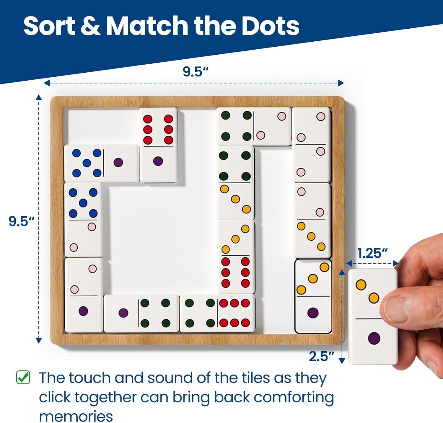 Dementia Activities for Seniors, Dominos Activity Kits for Dementia Patients, Memory Puzzle Games for Adults with Alzheimers, Dementia Products & Gifts for People with Dementia, Elderly Men & Women