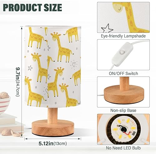 Miniatura 3 de Night Lamp Led Lamp Trendy Cute Yellow Giraffe Table Lamps for Girls Farm