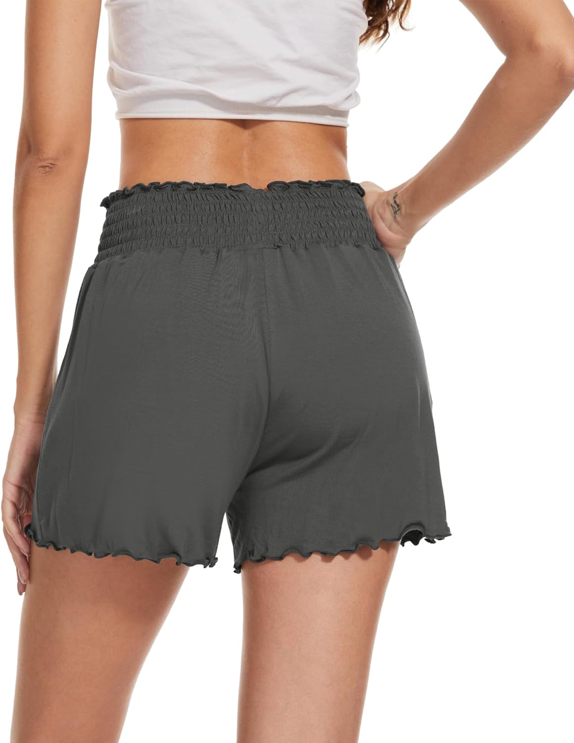 WiWi Viscose from Bamboo Pajama Shorts for Women Soft Sleep Boxers High Waisted Lounge Short Pj Bottoms S-XXL - Image 2