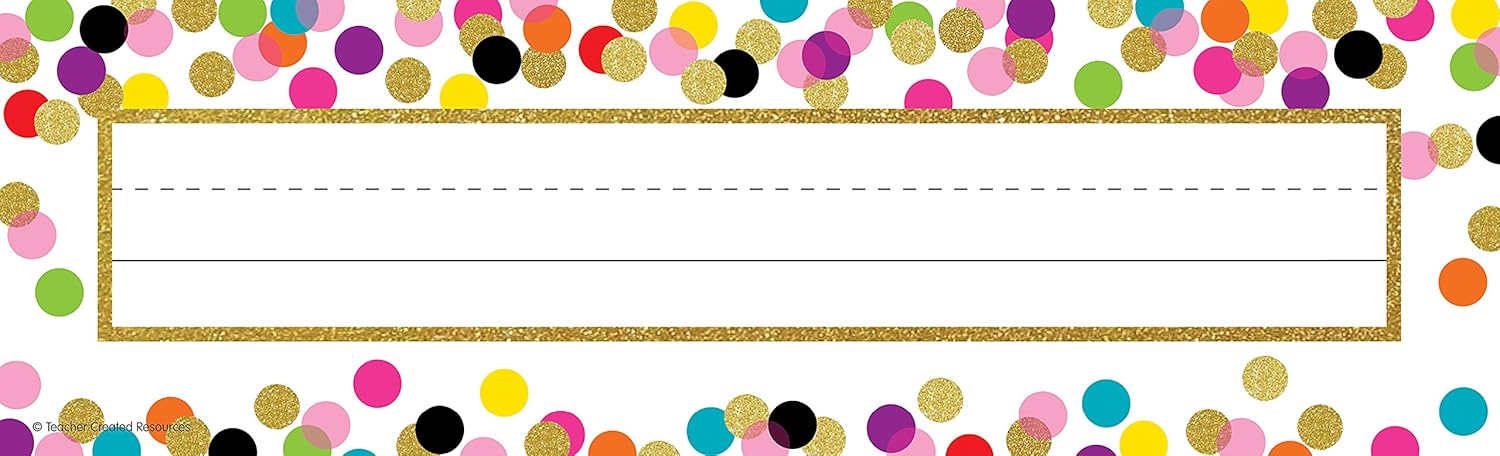 Confetti Name Plates : Office Products