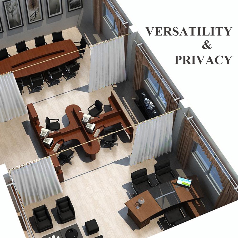 Buy NICETOWN Room Divider Curtain Screen Partitions, Extra Wide Room