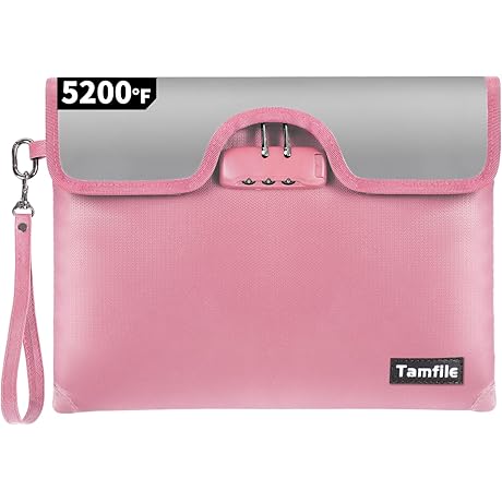 Fireproof and Waterproof Notary Bag with Lock