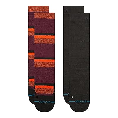 Stance Nightride Snow 2 Pack (Little Kid/Big Kid) Crew Cut Socks Shoes Black