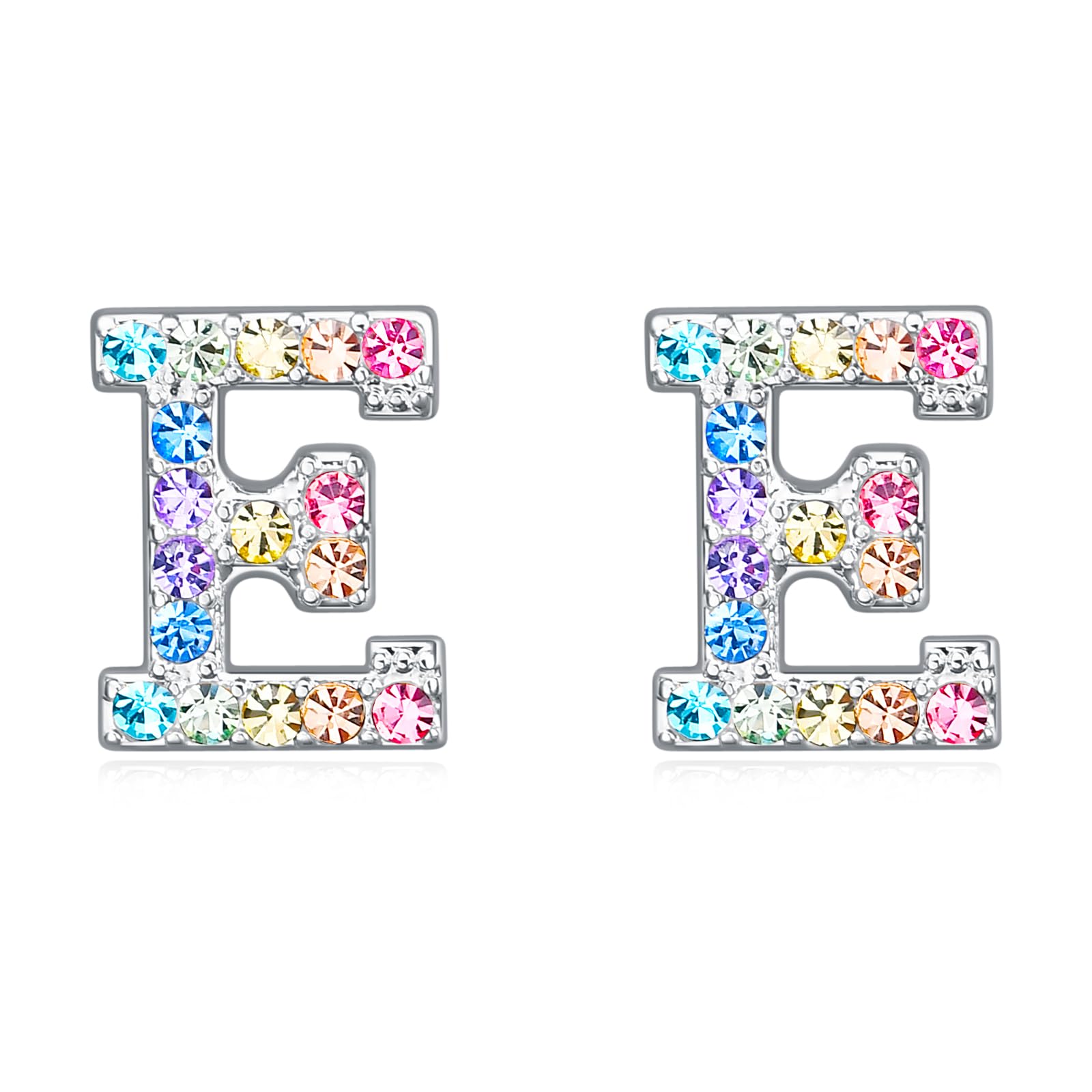 Women Initial Letter Stud Earrings Alphabet Number Earrings Gifts Jewelry for Women
