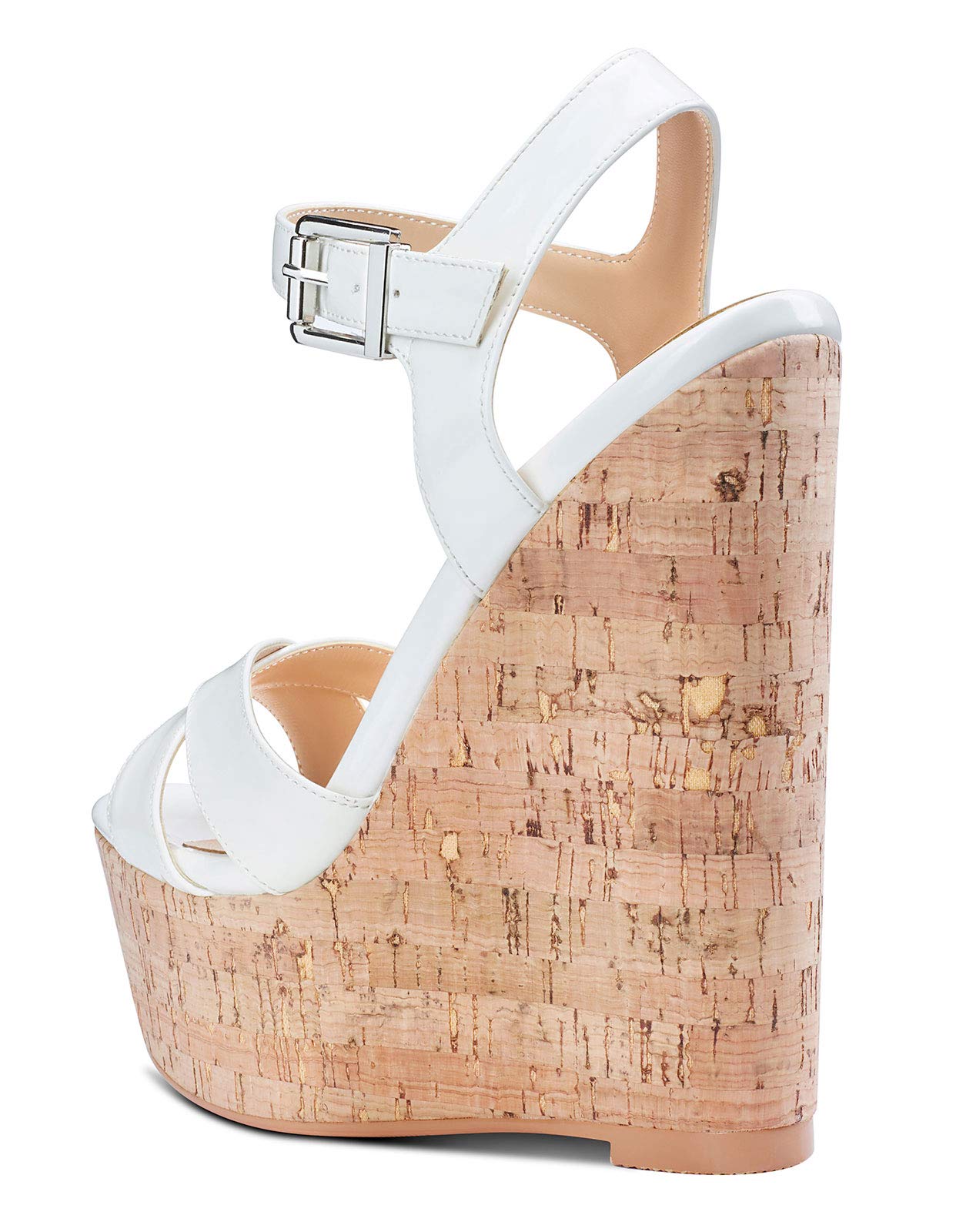 Castamere Zapatos de Tacón Plataforma Mujer Sandalias con Cuña Moda Punta Abierta Wedge High Heels Zapatos