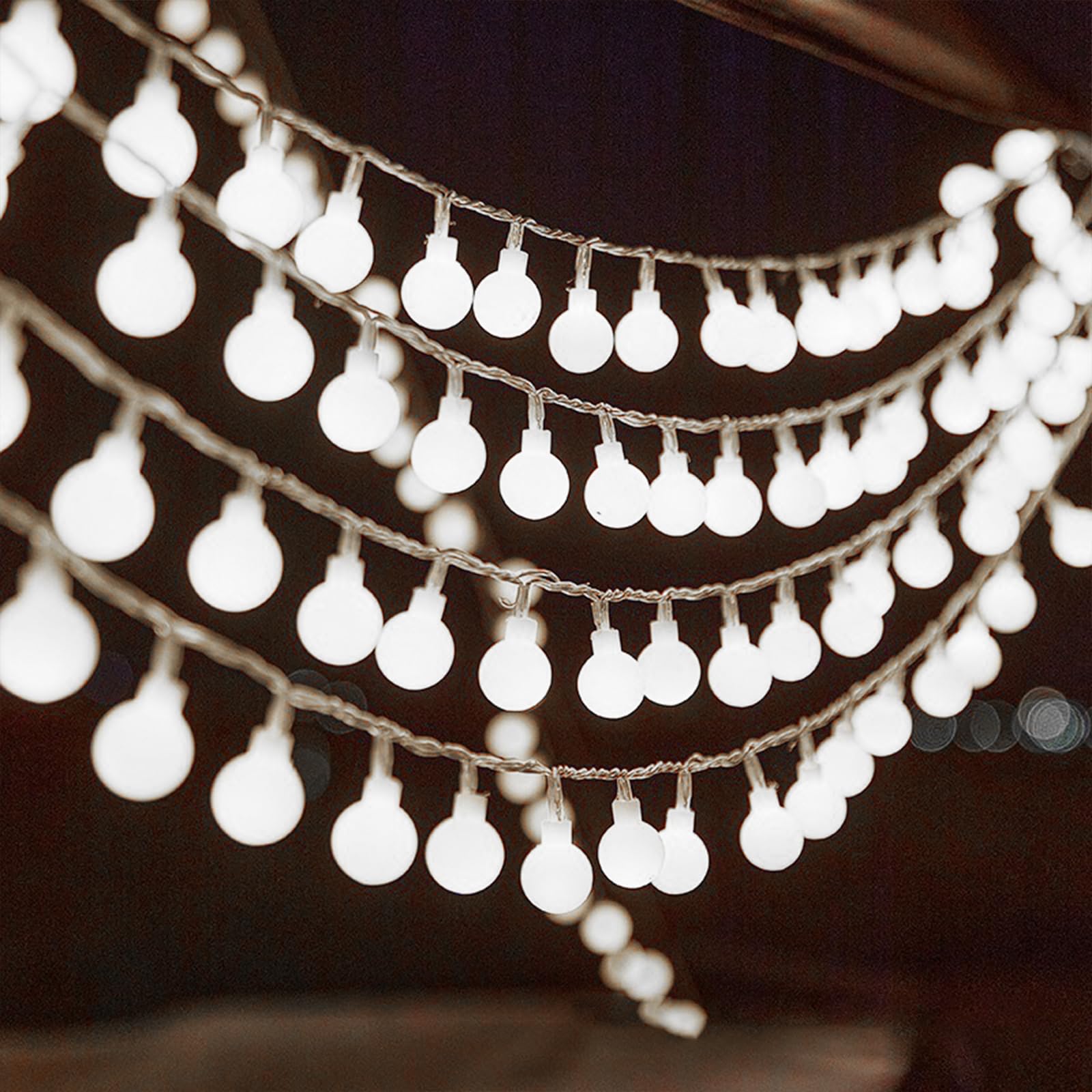 LED Ball Fairy Lights, 300 cm 20 LEDs Globe Fairy Lights, White Fairy Lights Balls, Battery Operated, LED Fairy Lights Globe, for Wedding, Party, Christmas, Garden, Room, Indoor, Outdoor โ image 1
