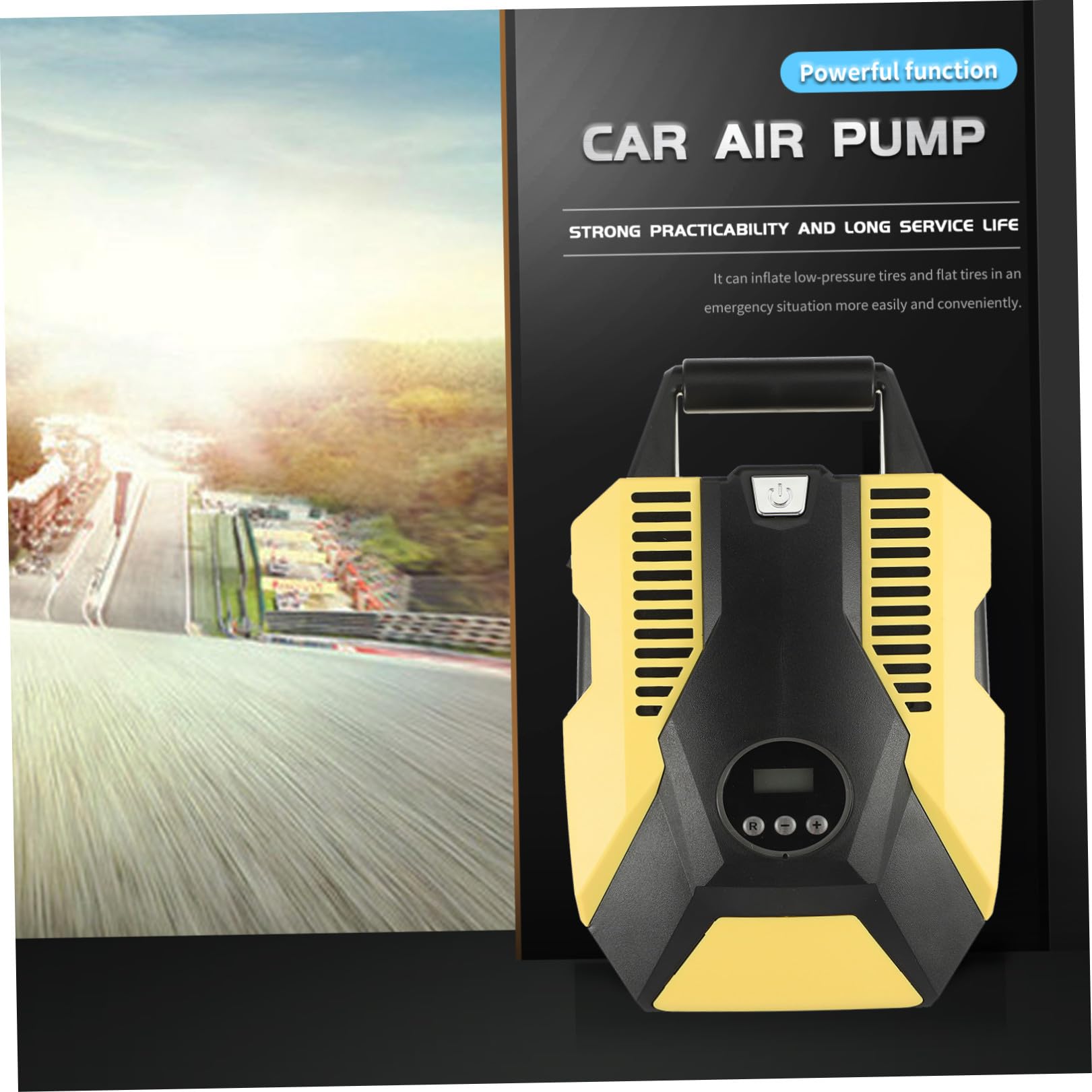 Bomba de Neumáticos con Manómetro Digital para Coche 12v | Abs y Cobre, Pantalla Digital con Parada Automática, Presión Estable para Rueda de Automóvil