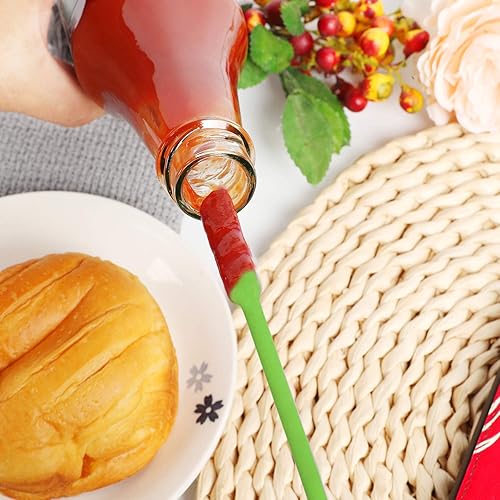 Miniatura 5 de Mini espátula de silicona, espátula de maquillaje, paquete de 4 espátulas pequeñas de silicona, juego de espátulas finas para aberturas delgadas,