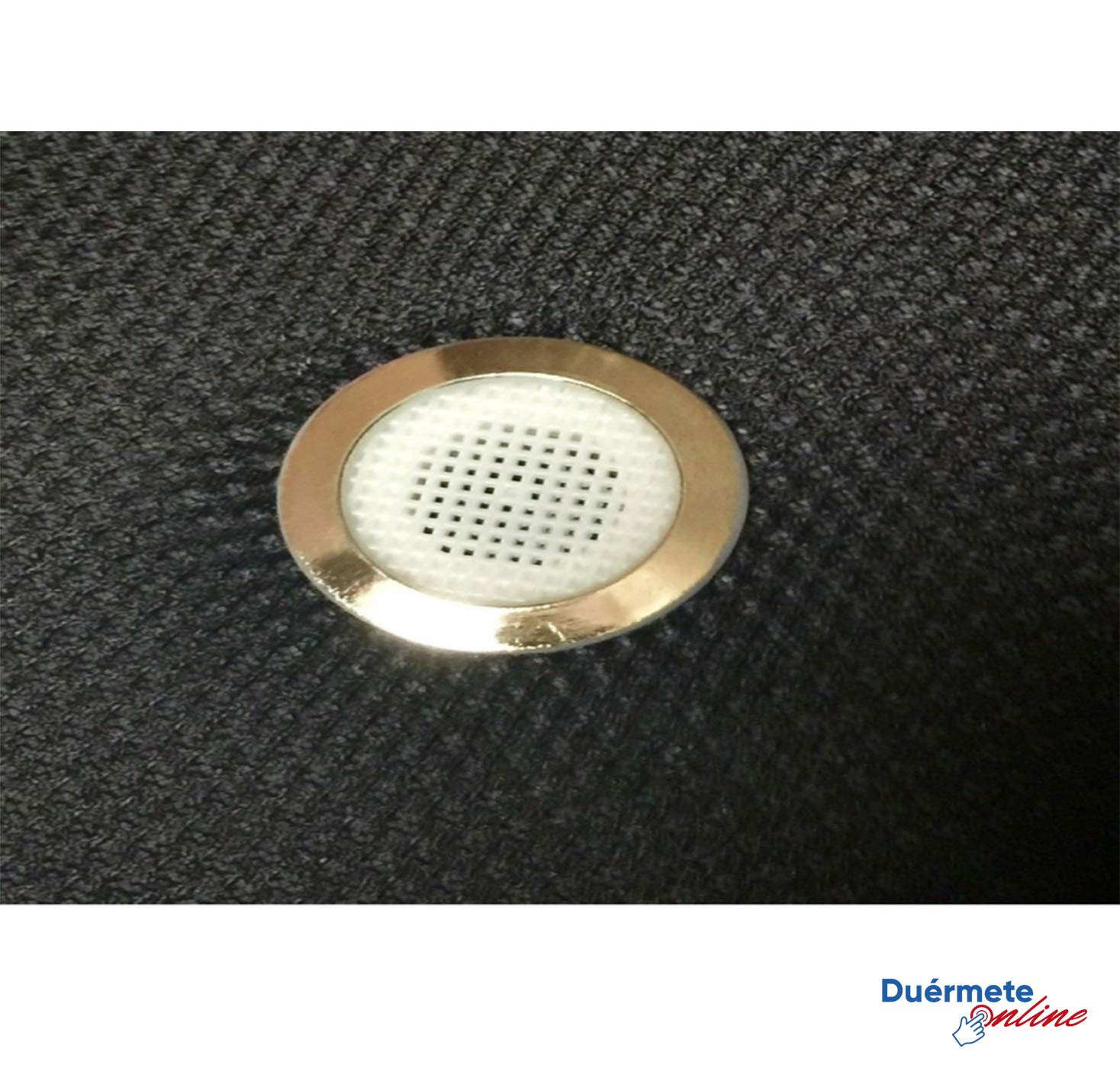 Duermete Base Imbottita 3D Per Materasso 135x190, Con 5 Barre E 6 Gambe - Bianca, Rinforzata E Traspirante