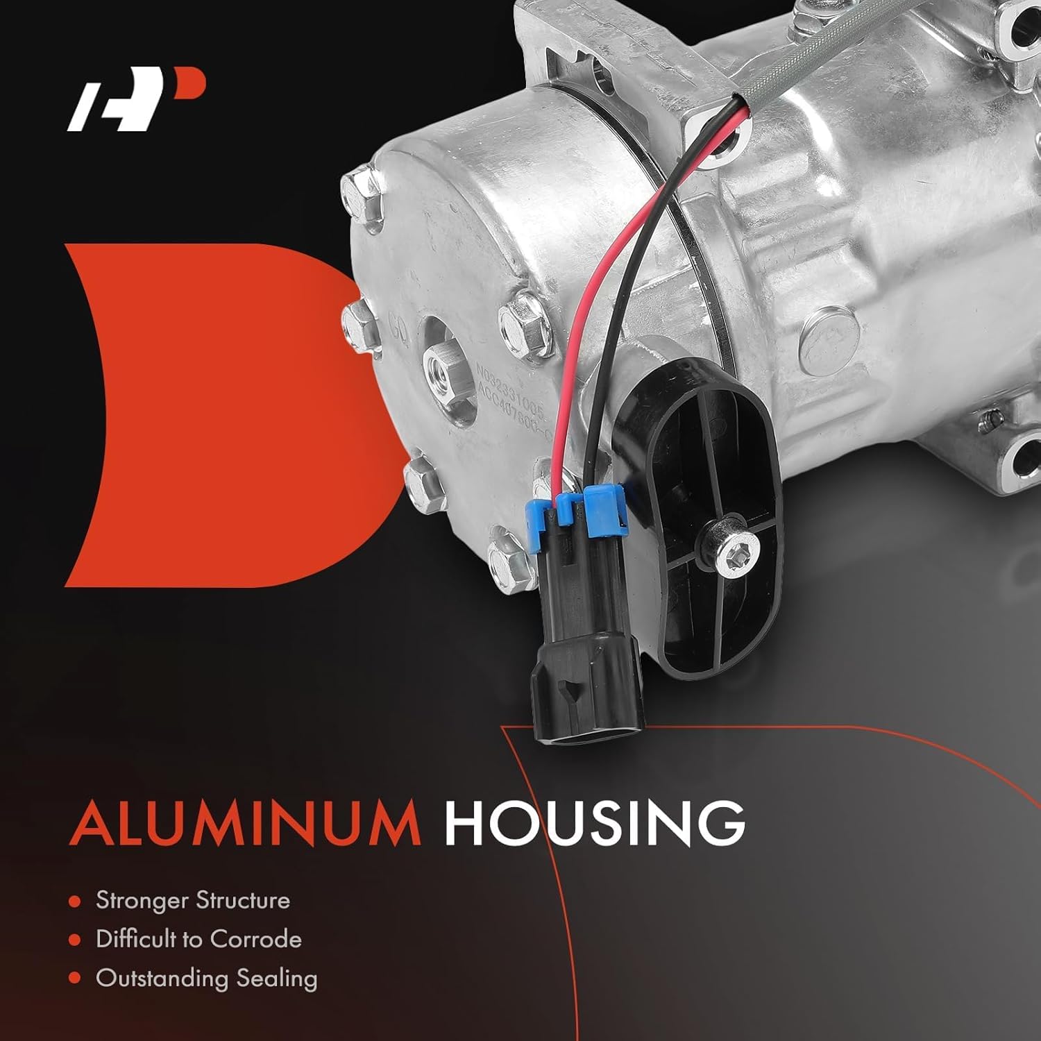 A-Premium A/C Compressor with Clutch Compatible with Peterbilt 388 2008-2010