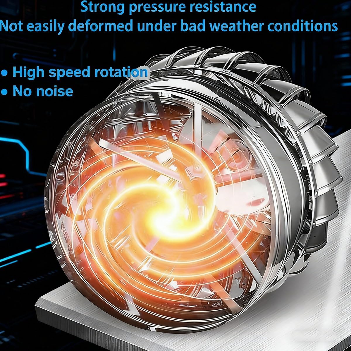 Comignolo girevole Coperchio di sfiato antivento in acciaio inox 201 resistente alle intemperie(11.8")
