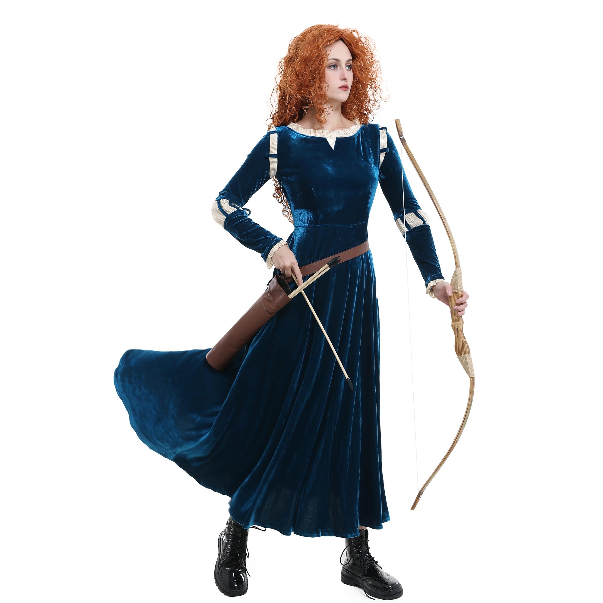 Women's Princess Brave Adult Cosplay Costume with Quiver