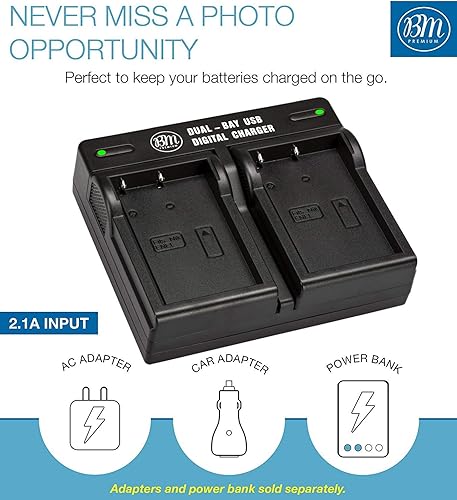 Miniatura 4 de BM - Paquete de 2 baterías EN-EL5 y cargador de batería dual USB para cámara digital Nikon Coolpix P80, P90, P100, P500, P510, P520, P530