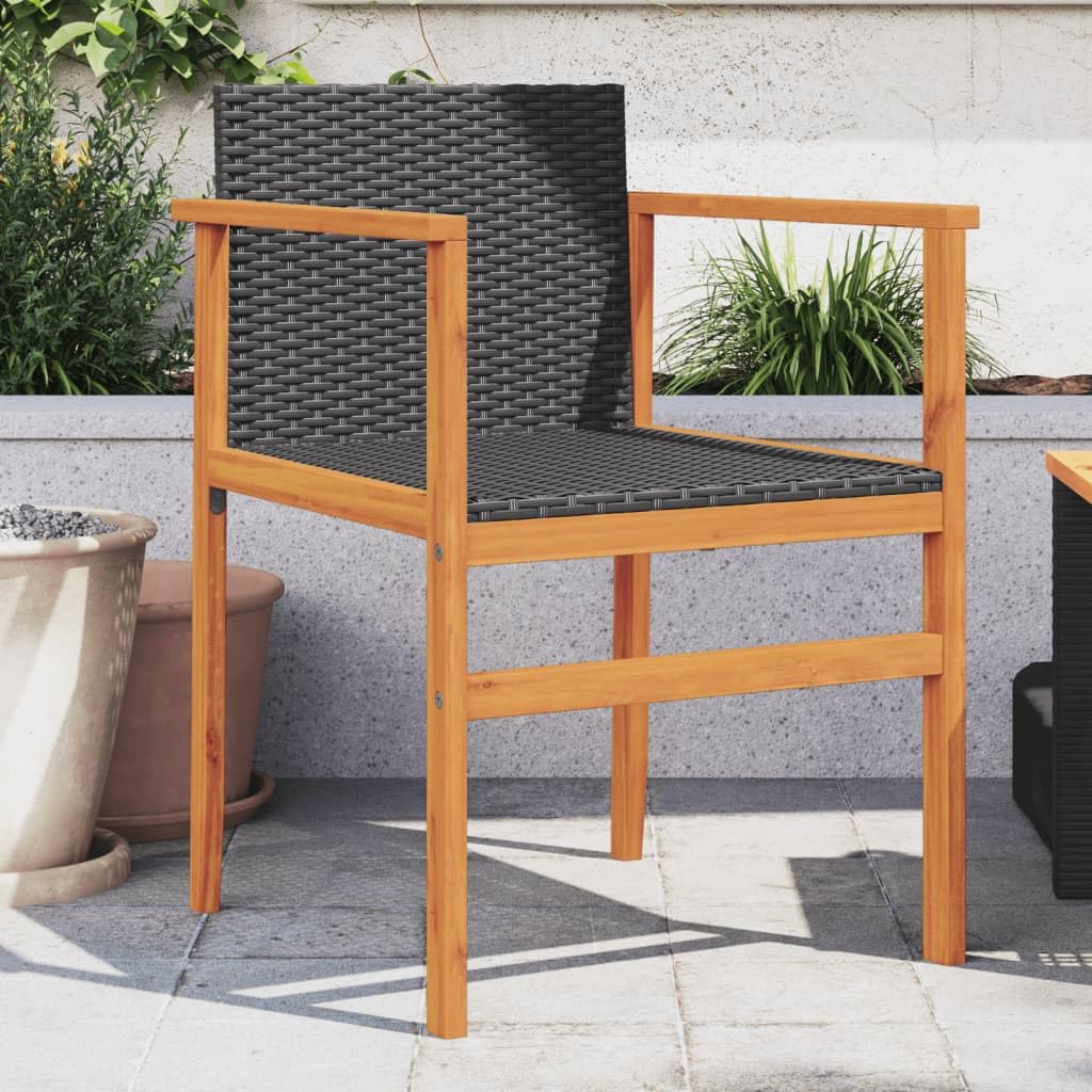 Chaises de jardin en polyrotin confortables pour terrasse