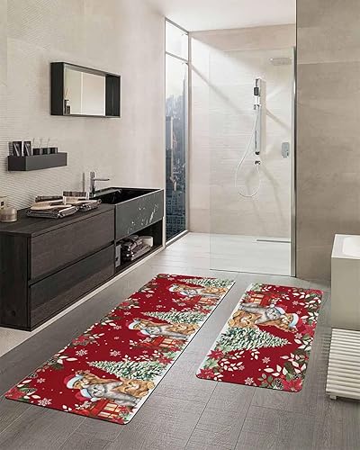 Miniatura 2 de Tapete de baño de Navidad para bañera, antideslizante, de secado rápido y absorbente, de tierra de diatomeas, tapete de cocina, tapete de cocina,