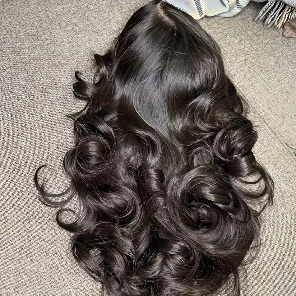 Haarpflege Körperwellenperücke Mit 220% Dichte Und Vorgezupftem Haaransatz Babyhaar Für Frauen | 30,5 cm