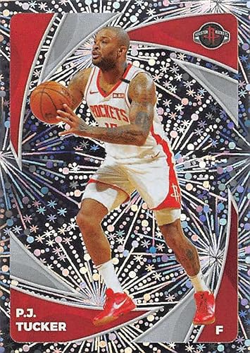 2020-21 Panini Stickers #342 P.J. Tucker FOIL/Star Player Official NBA Basketball Album Sticker Measuring 2.75 inch tall X 2 inches wide in Raw (NM