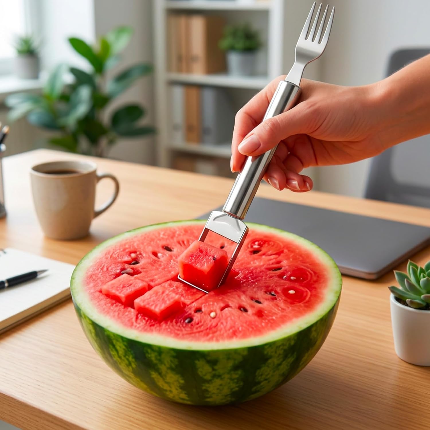 4Pcs Melon Baller Scoop Set, Melon Baller, Double Ended Fruit Scoop for Watermelon, Cantaloupe, and Kitchen Prep