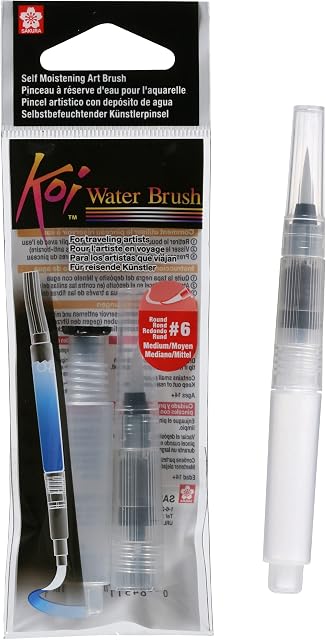 Sakura Koi Water Brush-Medium Tip, Beige, 1 Count (Pack of 1)