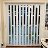 Concertina Foldable Door Retractable Sliding Accordion Bifold Doors, Portable Clear Folding Door Interior for Kitchen, Home, Stores, Balcony - 200 201 203 205 210 Cm Tall White73x200cm28.7x78.7in