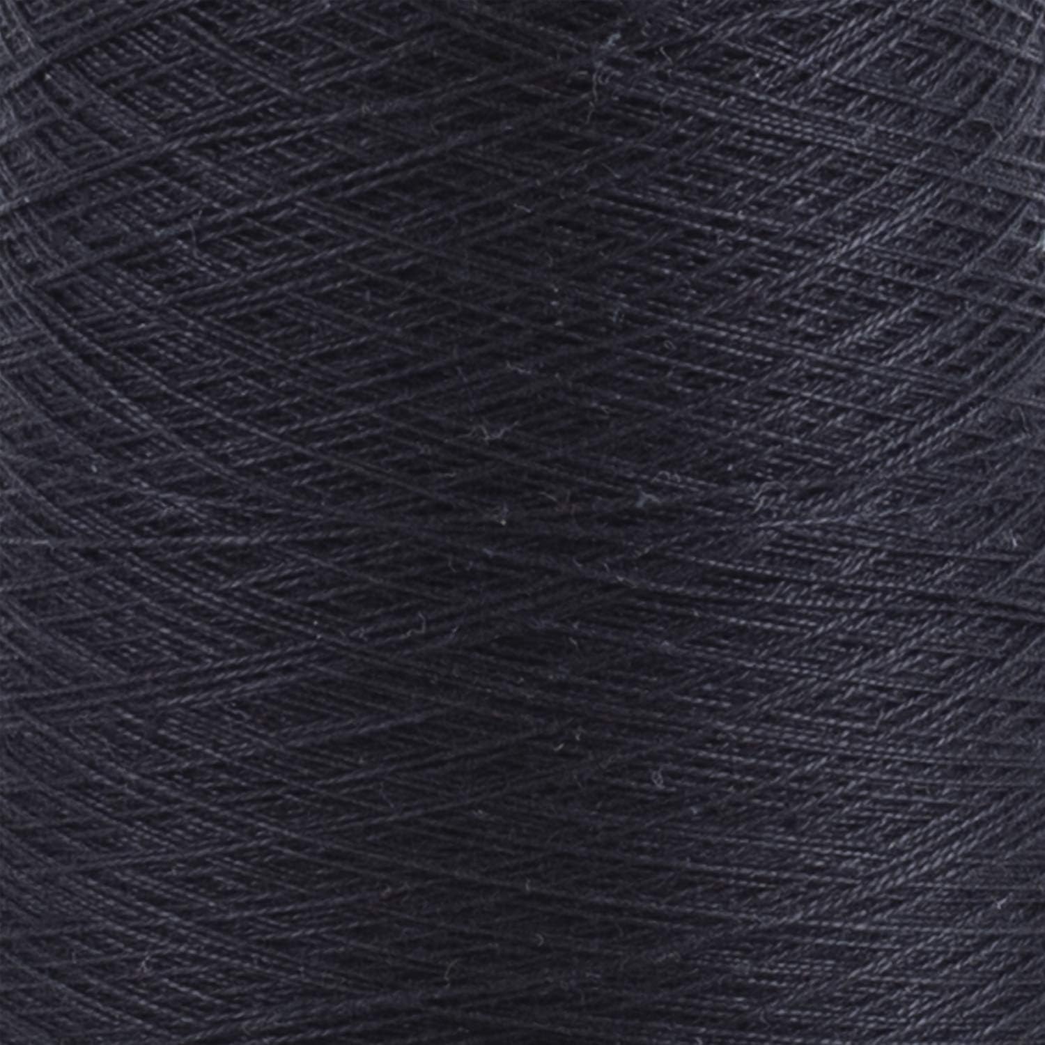 Silk City Fibers, 10/2 Perle Mercerized Cotton Yarn for Machine Knitting, Weaving and Crochet, Black, 1 Cone, Designer Yarn for Premium Garments, Delicate Shawls and Lace Weight Projects