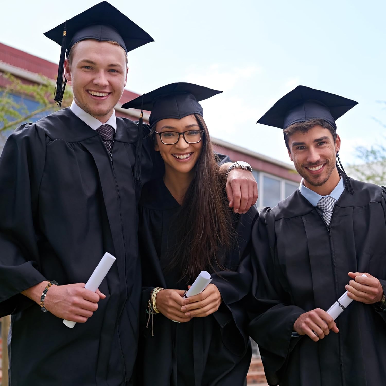 TONY & SANDY 2026 Graduation Gifts for Him, High School College Graduation Gifts for Men Cross Bracelet Son Grandson Nephew, With Grad Cap Box and Meaningful Cards - Image 2