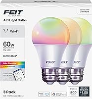 Vista 6 de Feit Electric OM60/RGBW/CA/AG Bombilla LED inteligente WiFi, cambio de color y regulable, compatible con Alexa o Google Assistant, no requiere