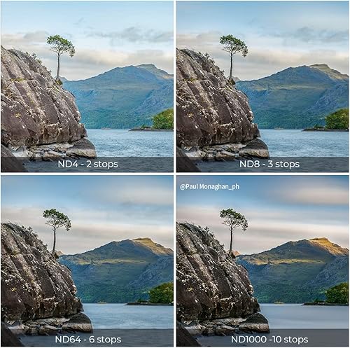 Miniatura 9 de K&F Concept Kit de filtro de lente ND fijo de 3.228in, densidad neutra ND4 ND8 ND64 ND1000 juego de filtros con 28 capas de vidrio óptico HD