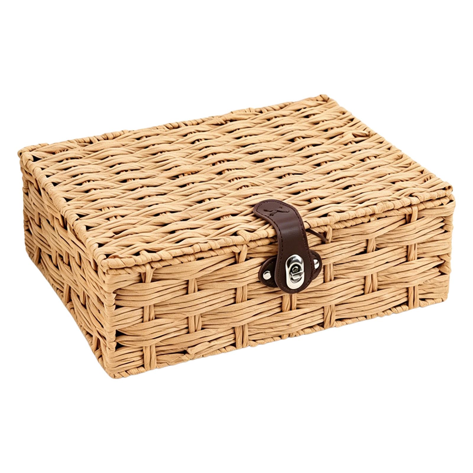 Buxuaaaa Minimalists Handwoven Storage Solution Open Lid Design for Decluttering Any Room in Styles Paper Rope Bin