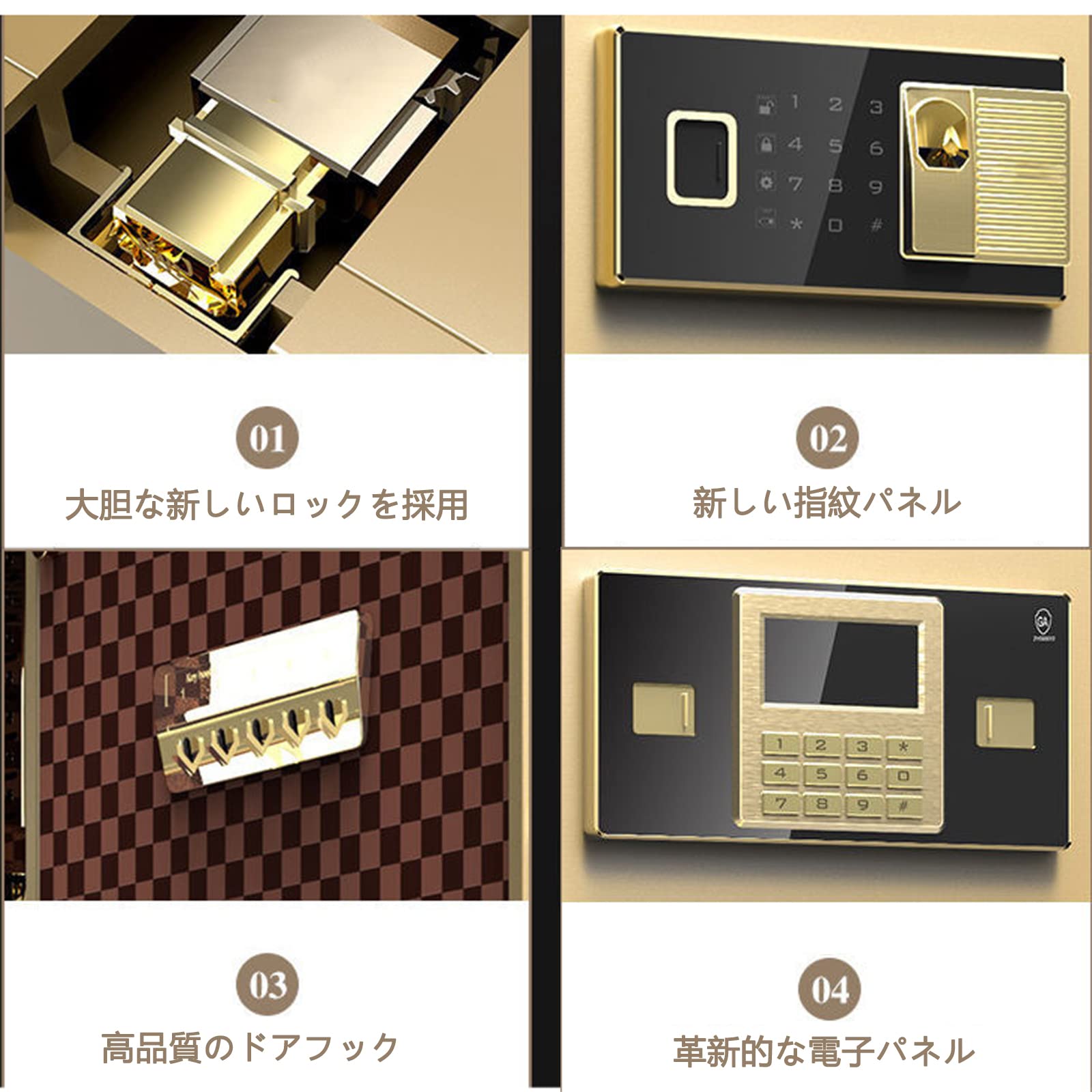 Amazon.co.jp: 金庫 家庭用 耐火金庫 電子金庫 保管庫 防犯金庫 ダブル