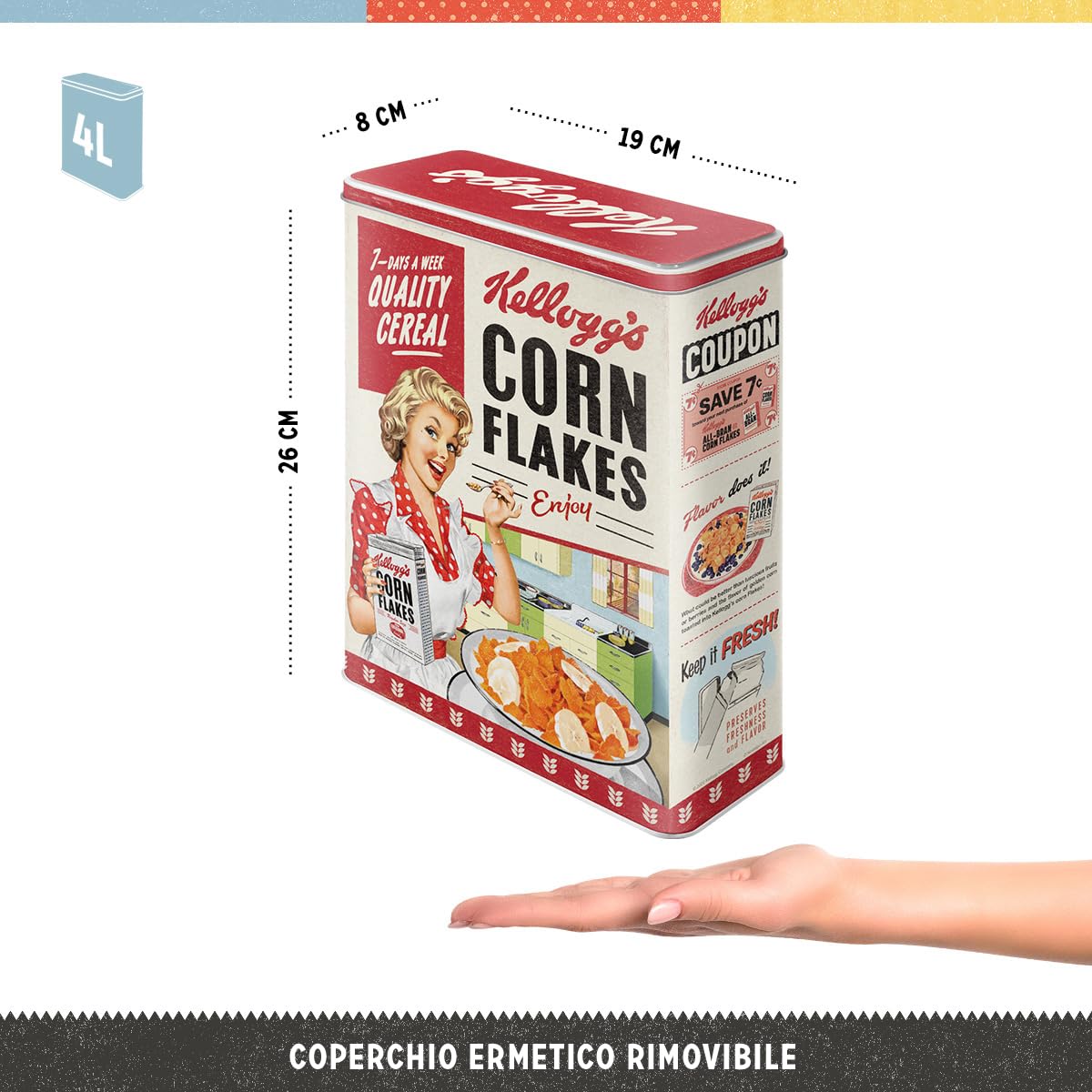 Scatole Per Biscotti Fino A 7,9 Cm - Biscottiere / Barattoli Per Conservazione Contenitore Biscotti - 9