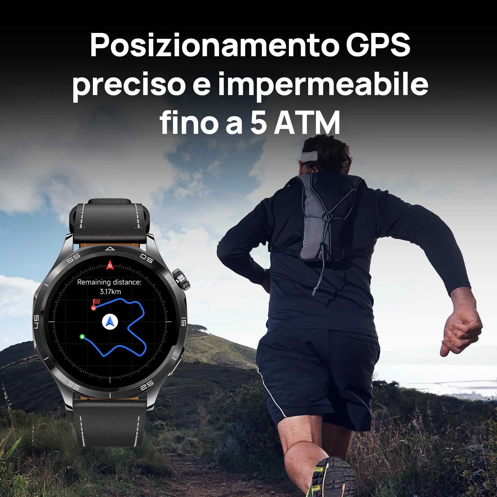 Mibro WATCH GT GPS Smartwatch per uomo donna con 1,43" AMOLED,Assistente intelligente,Chiamata Bluetooth,Design Elegante,100+ Sportivo e 5ATM, Autonomia 8 Giorni, Notifiche,iOS e Android