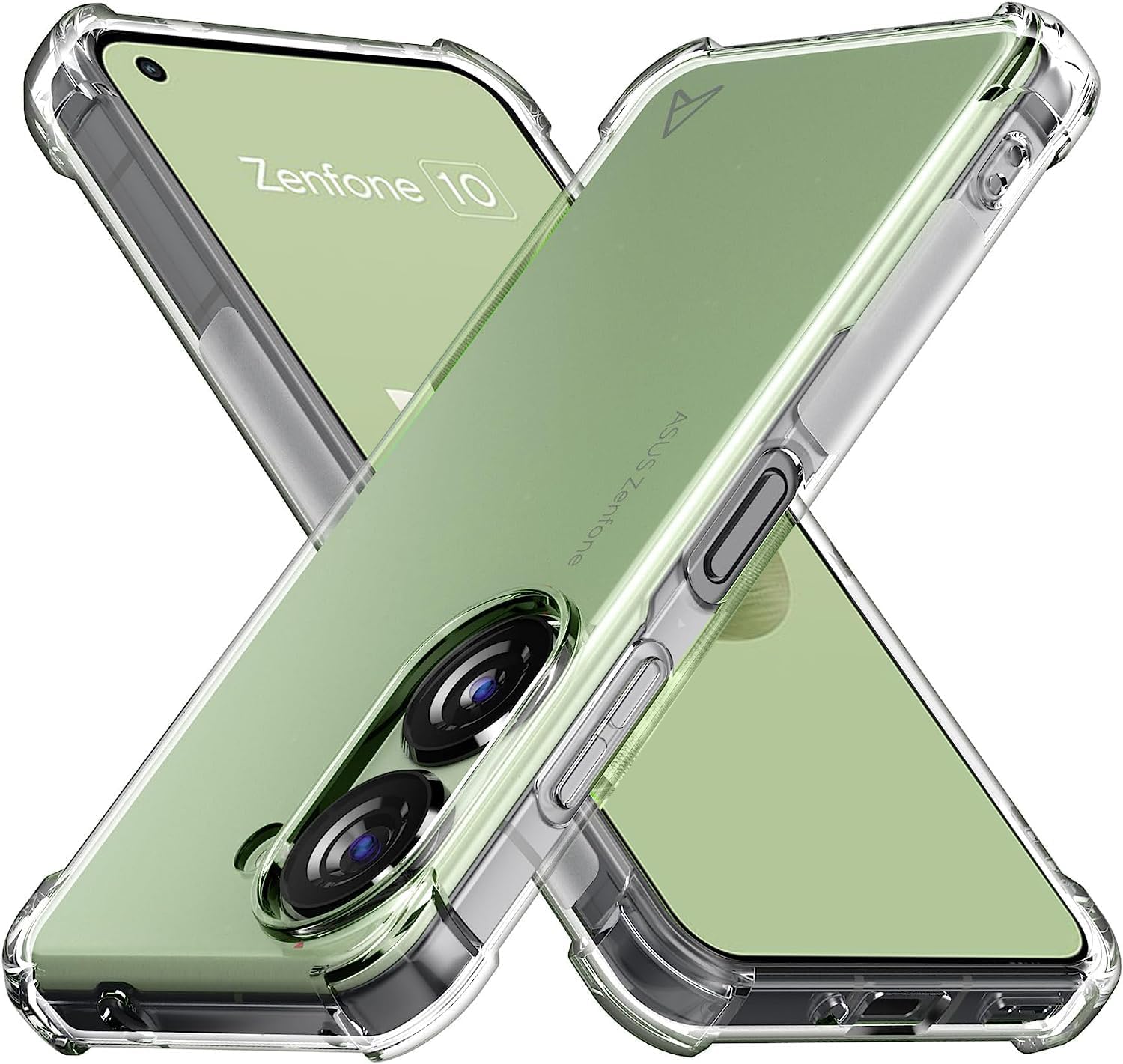 Designed for Asus Zenfone 10 Case, Crystal Clear Transparent Reinforced Corners TPU Shock-Absorption Flexible Case Cover for Asus Zenfone 10 (Clear)