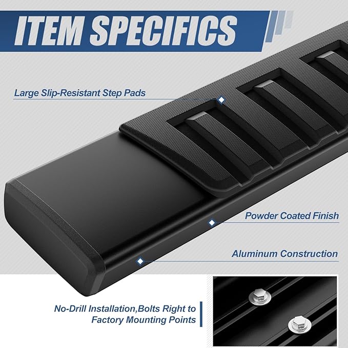 Estribos Auto Dynasty Compatibles Chevy Silverado GMC Sierra 2019-2026 miniatura 2