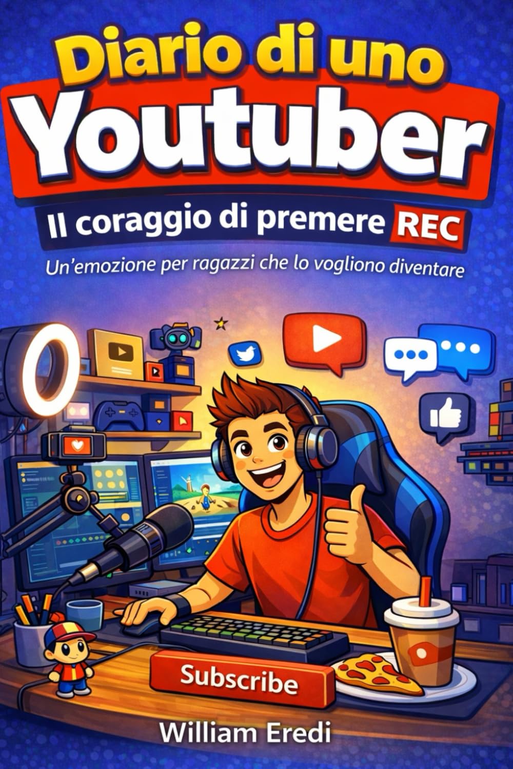 Diario di uno youtuber. Il coraggio di premere REC.: Un'emozione per i ragazzi che lo vogliono diventare. (Libri per registrare su youtube)