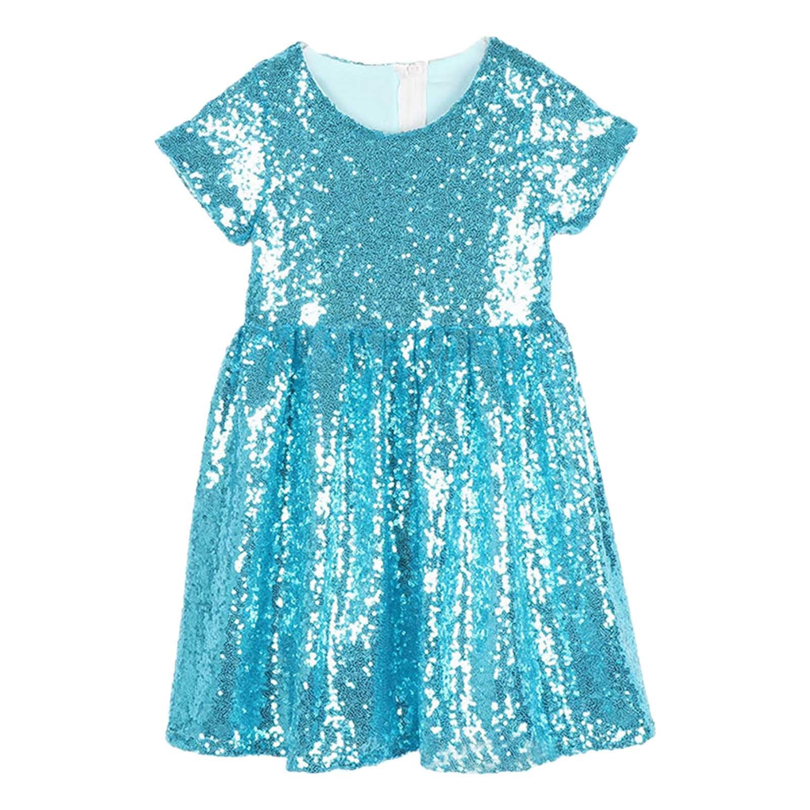 Conjunto de vestido de niña brillante para bebé y niño elegante para niños perfecto para dama de honor en una boda