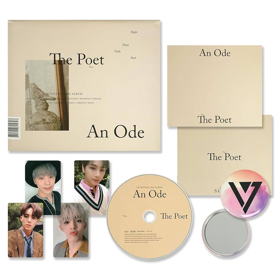 SEVENTEEN An Ode The Poet Truth ドギョム サイン SEVENTEEN 3rd Album - AN ODE [ The Poet ver. ] CD + Photobook +
