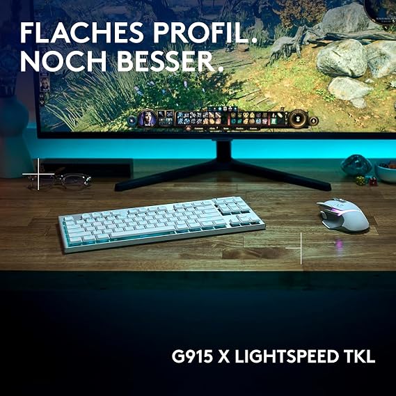 Logitech G G915 X LIGHTSPEED TKL Wireless Flat Gaming Keyboard