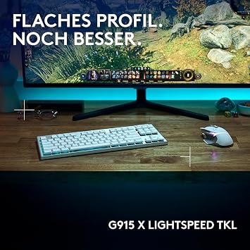 Logitech G G915 X LIGHTSPEED TKL Wireless Flat Gaming Keyboard