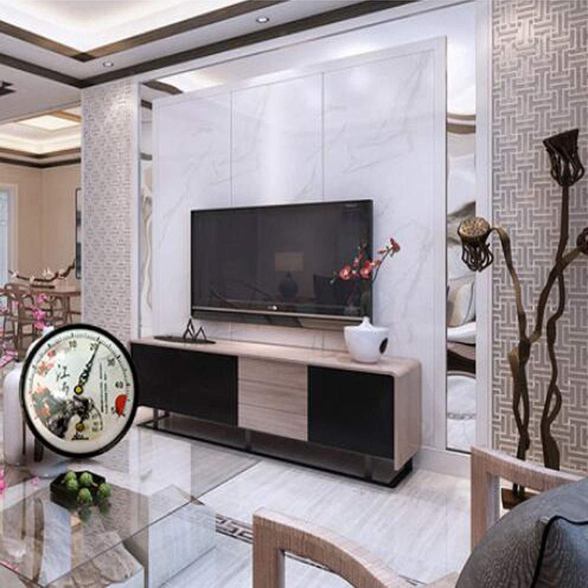 XINGYU Thermomètre à pointeur et hygromètre, thermomètre Sec et Humide d'intérieur, Bureau Maison intérieure et extérieure Chambre de bébé thermomètre Vertical de Bureau Outils ménage