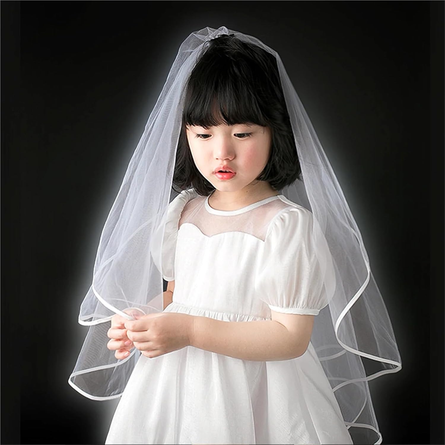 3pcs Veils for Women Wedding Double Veil Brides White Veils Comb White Bridal Shawl Wedding Veil Wedding Wedding Decoration